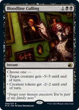 Exterminate the Lineage - Innistrad Midnight Hunt Spoiler