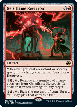 Geistflame Reservoir - Innistrad Midnight Hunt Spoiler