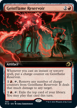 Geistflame Reservoir (Variant) - Innistrad Midnight Hunt Spoiler