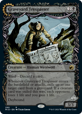 Graveyard Trespasser (Variant) - Innistrad Midnight Hunt Spoiler