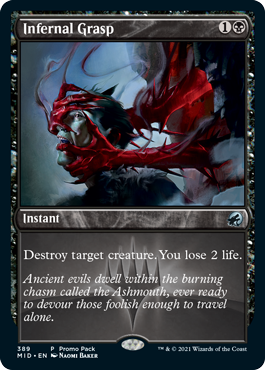 Infernal Grasp (Variant) - Innistrad Midnight Hunt Spoiler