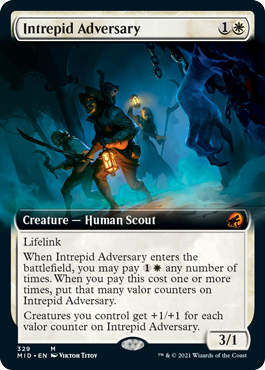 Intrepid Adversary (Variant) - Innistrad Midnight Hunt Spoiler