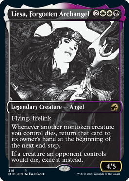 Liesa, Forgotten Archangel (Variant) - Innistrad Midnight Hunt Spoiler