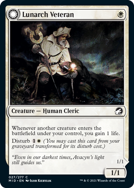 Lunarch Veteran - Innistrad Midnight Hunt Spoiler