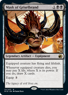 Mask of Griselbrand - Innistrad Midnight Hunt Spoiler