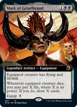 Mask of Griselbrand (Variant) - Innistrad Midnight Hunt Spoiler