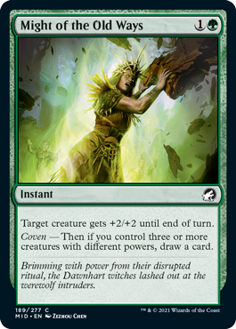 Might of the Old Ways - Innistrad Midnight Hunt Spoiler
