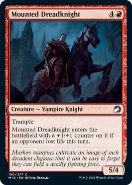 Mounted Dreadknight - Innistrad Midnight Hunt Spoiler