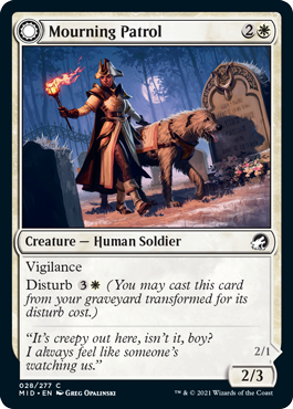 Mourning Patrol - Innistrad Midnight Hunt Spoiler