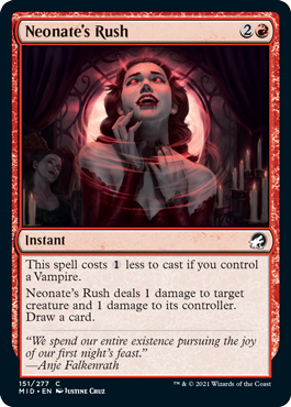 Neonate's Rush - Innistrad Midnight Hunt Spoiler