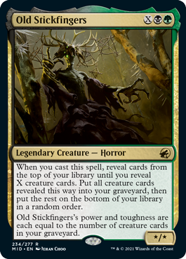 Old Stickfingers - Innistrad Midnight Hunt Spoiler