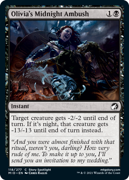 Olivia's Midnight Ambush - Innistrad Midnight Hunt Spoiler