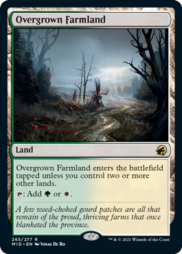 Overgrown Farmland - Innistrad Midnight Hunt Commander Spoiler