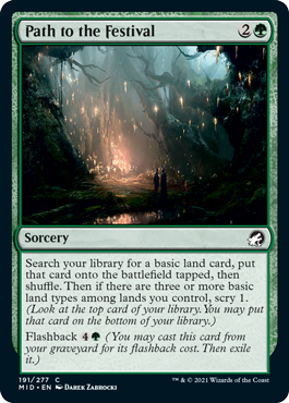 Path to the Festival - Innistrad Midnight Hunt Spoiler