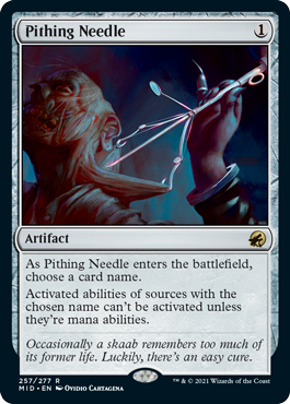 Pithing Needle - Innistrad Midnight Hunt Spoiler