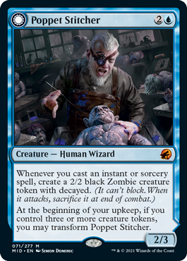 Poppet Stitcher - Innistrad Midnight Hunt Commander Spoiler