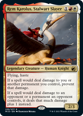 Rem Karolus, Stalwart Slayer - Innistrad Midnight Hunt Spoiler