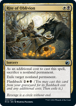 Rite of Oblivion - Innistrad Midnight Hunt Spoiler