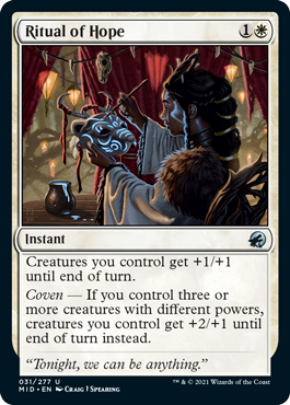 Ritual of Hope - Innistrad Midnight Hunt Spoiler