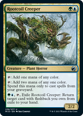 Rootcoil Creeper - Innistrad Midnight Hunt Spoiler