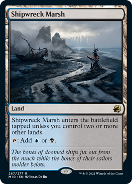 Shipwreck Marsh - Innistrad Midnight Hunt Commander Spoiler