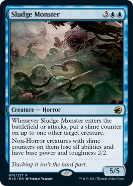 Sludge Monster - Innistrad Midnight Hunt Spoiler