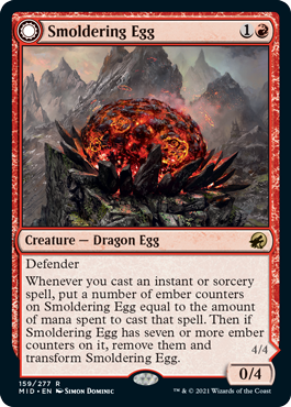 Smoldering Egg - Innistrad Midnight Hunt Spoiler