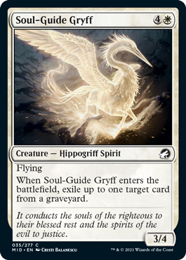 Soul-Guide Gryff - Innistrad Midnight Hunt Spoiler