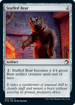 Stuffed Bear - Innistrad Midnight Hunt Spoiler