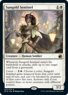 Sungold Sentinel - Innistrad Midnight Hunt Spoiler