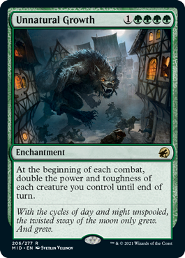 Unnatural Growth - Innistrad Midnight Hunt Spoiler