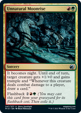 Unnatural Moonrise - Innistrad Midnight Hunt Spoiler