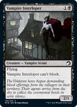 Vampire Interloper - Innistrad Midnight Hunt Spoiler