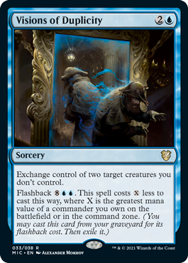 Visions of Duplicity - Innistrad Midnight Hunt Commander Spoiler