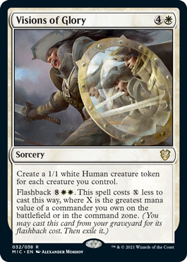 Visions of Glory - Innistrad Midnight Hunt Commander Spoiler