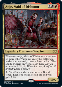 Anje, Maid of Dishonor - Innistrad Crimson Vow Spoiler