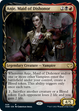 Anje, Maid of Dishonor (Variant) - Innistrad Crimson Vow Spoiler