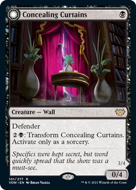 Concealing Curtains - Innistrad Crimson Vow Spoiler