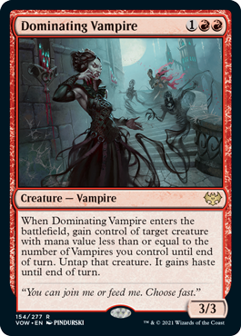 Dominating Vampire - Innistrad Crimson Vow Spoiler