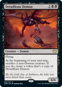 Dreadfeast Demon - Innistrad Crimson Vow Spoiler