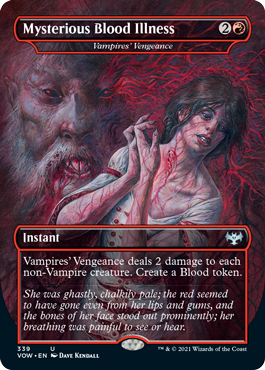 Mysterious Blood Illness (Variant) - Innistrad Crimson Vow Spoiler