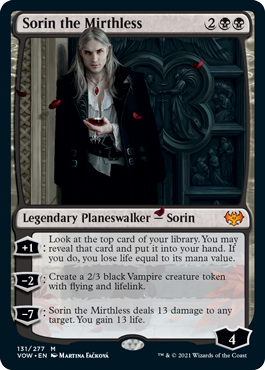 Sorin the Mirthless - Innistrad Crimson Vow Spoiler