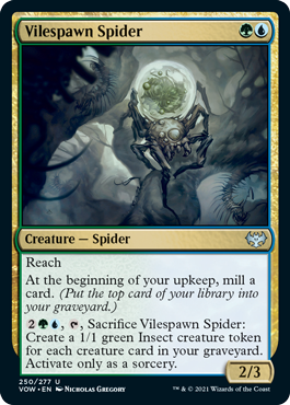 Vilespawn Spider - Innistrad Crimson Vow Spoiler