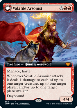 Volatile Arsonist (Variant) - Innistrad Crimson Vow Spoiler