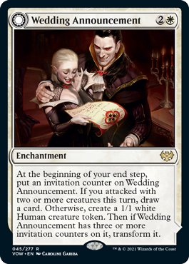 Wedding Announcement - Innistrad Crimson Vow Spoiler