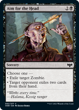 Aim for the Head - Innistrad Crimson Vow Spoiler