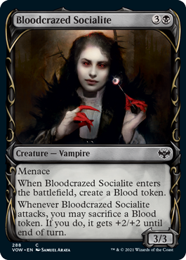 Bloodcrazed Socialite (Variant) - Innistrad Crimson Vow Spoiler