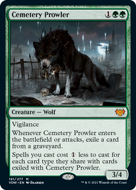 Cemetery Prowler - Innistrad Crimson Vow Spoiler