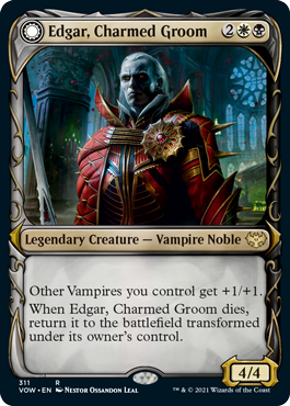 Edgar, Charmed Groom (Variant) - Innistrad Crimson Vow Spoiler