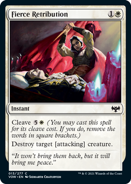 Fierce Retribution - Innistrad Crimson Vow Spoiler